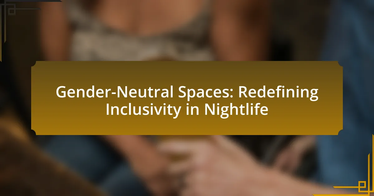 Gender-Neutral Spaces: Redefining Inclusivity in Nightlife