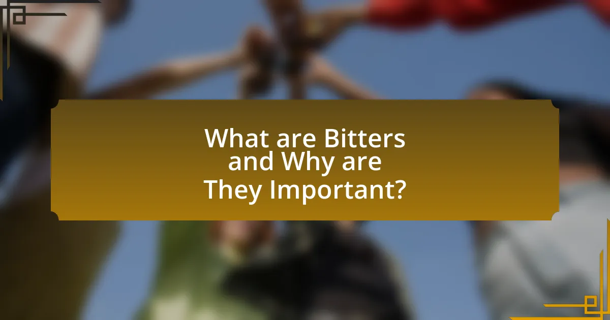 What are Bitters and Why are They Important?